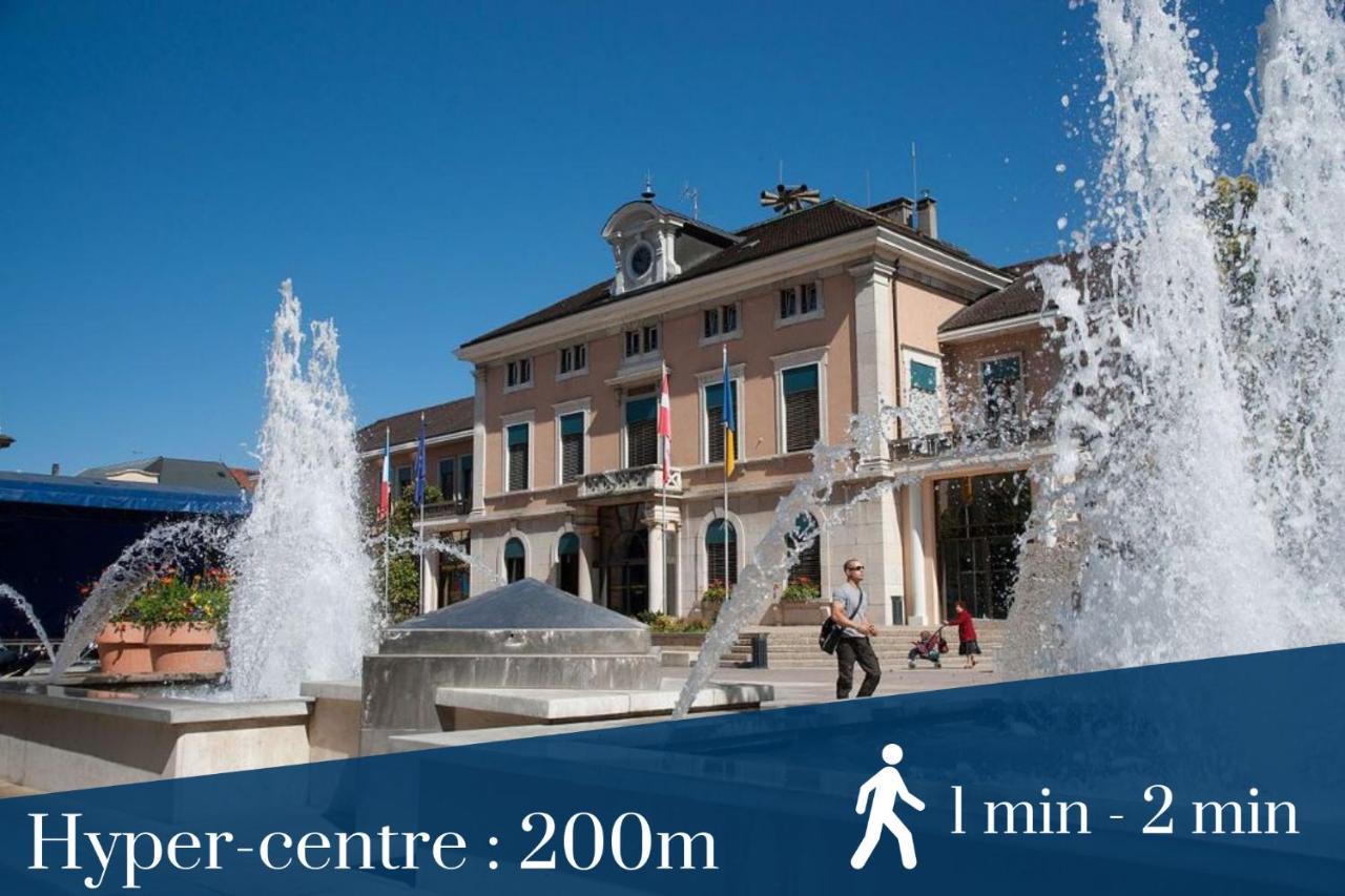 Homey Cycy - New / Free Parking / Hyper-Centre / Proche Geneve Annemasse Eksteriør bilde